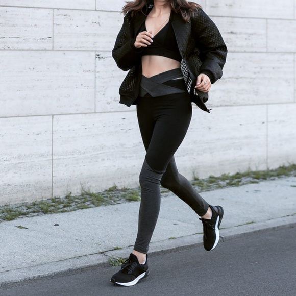Quontum Wrap Tie Legging - Black / XS - Picture 1 of 6